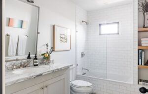Tub Surround and Wainscoting Tile